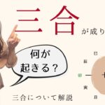 【四柱推命】三合って？三合会局が成る時、何が起きる？