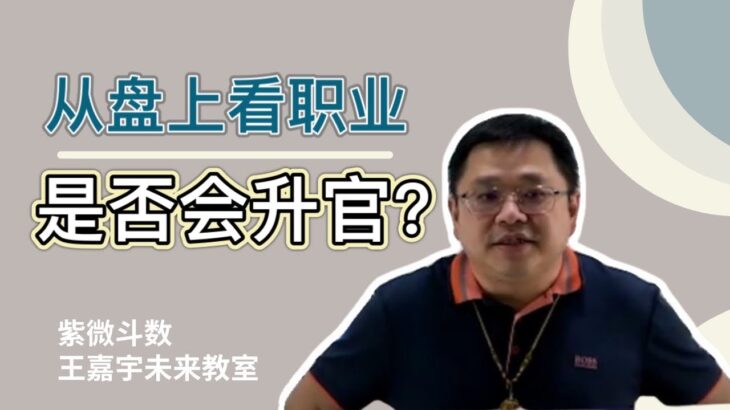 紫微斗数盘上看是否会升官?｜王嘉宇未来教室