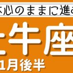 牡牛座 11月後半♉️　本心のまま進む！新しい環境が待ち受けているよ🌞