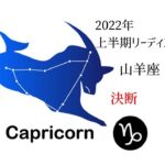 ♑　2022年上半期　山羊座（やぎ座）