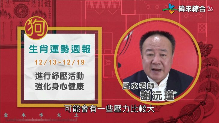 12/13-12/19｜雞 狗 豬｜2021風水生肖運勢週報
