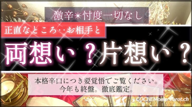 【古典タロット】正直、お相手と両想い？片想い？❤️ 【辛口🍷覚悟】忖度一切なし🤔【本格鑑定】個人鑑定レベルで、気持ち、