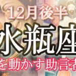 【水瓶座】12月後半起こること～現状を動かす助言者現る～【恐ろしいほど当たるルノルマンカードリーディング＆タロットカードリーディング】