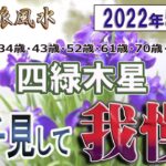 【風水、四緑木星、5月の運勢】2022年、様子見して、我慢!!、最後に★特典★