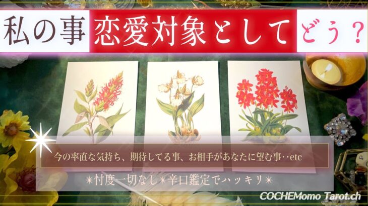 【意外な本心❤️丸見え⚡️】私は恋愛対象としてどうなの？【辛口✴︎覚悟】本格リーディング、忖度一切なし