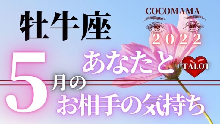 牡牛座♉️ 【５月の恋愛運❤お相手の気持ち】2022年　ココママの個人鑑定級！当たる❤タロット占い🔮