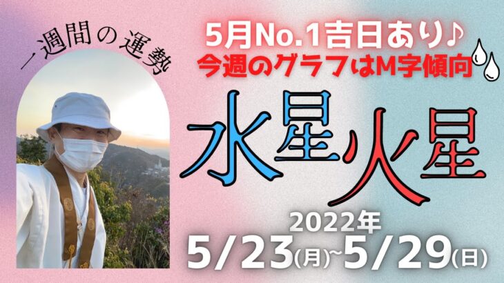 【風水、水星と火星の一週間の運勢】一白水星、九紫火星、2022年、5/23～5/29、最後に★特典★