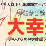 《有料級》超ラッキー！M字の手相は幸運の証！手相を徹底解説【手相鑑定】～質問返し～