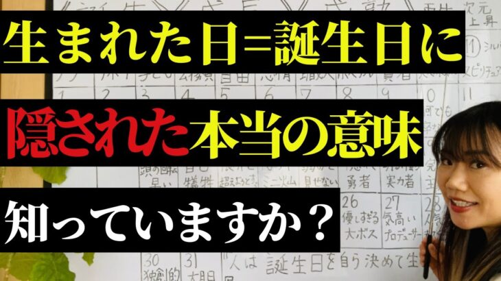 生まれた日占い/誕生日占い～生まれ日に隠された本当の意味を知れば運命が自動的に動き出す～