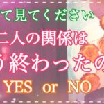 閲覧注意⚠️あの人はどう思っている？２人の関係は終わり？YES NO、覚悟してみてください【タロット占い・オラクルカードリーディング・霊感】❤️怖いほど当たる❤️