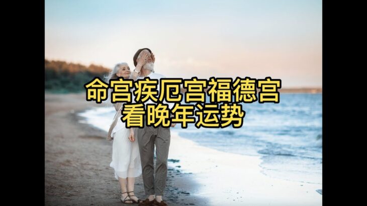 紫微斗数 案例分析 分享 命宫身宫疾厄宫福德宫看晚年运势 老年运势 年老运 财富 福运