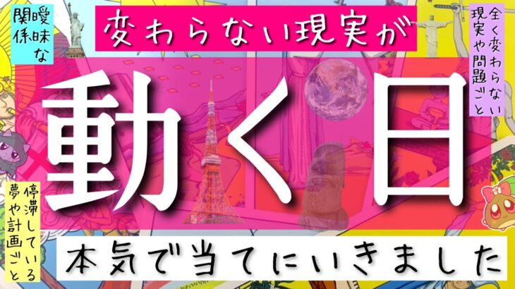 それ、動きます。全く変わらない現実がもうすぐ動き出します。衝撃の事実も発覚💥ルノルマンタロットオラクル #あんまろ掘り 徹底追求リーディング🌸🌰