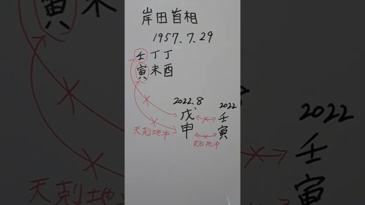 岸田首相、陽性で療養、算命学では(岸田さん、逃げてないですよね？)