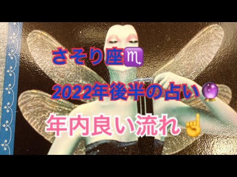 さそり座♏️さんの2022年後半の占い🔮#さそり座　#蠍座