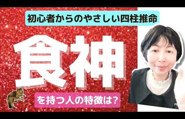 【やさしい四柱推命「食神」を持つ人の特徴は?⠀通変星】