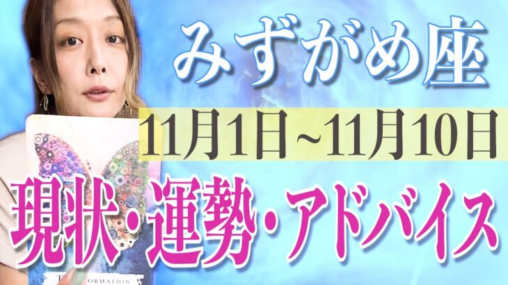 みずがめ座さん11月1日から10日の運勢、アドバイス🍀*゜