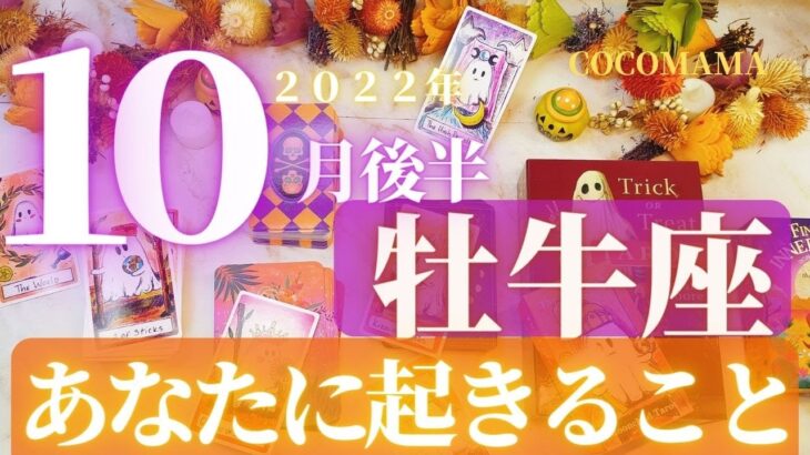 牡牛座♉️ 【10月後半🎃あなたに起きること🎃】２０２２　ココママの個人鑑定級タロット占い🔮ハロウィンデコ🎃オラクルリーディング