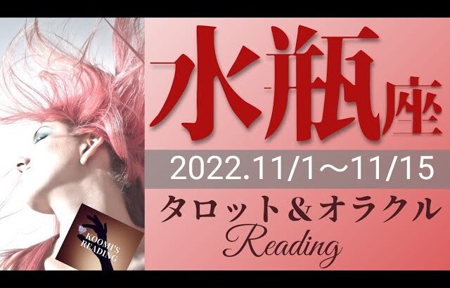 【みずがめ座】2022年11月前半 タロット占い ～強運⚡いい感じ✨しかしない🤣達成感から新たな目標へロックオン！前へ❣️～