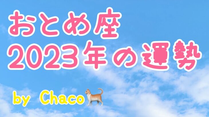 おとめ座🌱2023年タロット占い🌱心がスッと軽くなる癒しの一年