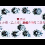おとめ座（乙女座）2022年11月の運勢. –  12星座.