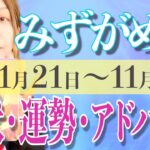 みずがめ座さん11月21日から30日の運勢、アドバイス🍀*゜タロット占い