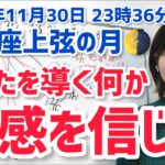 【2022年11月30日魚座上弦の月】何かに導かれ、成長していく【ホロスコープ・西洋占星術】