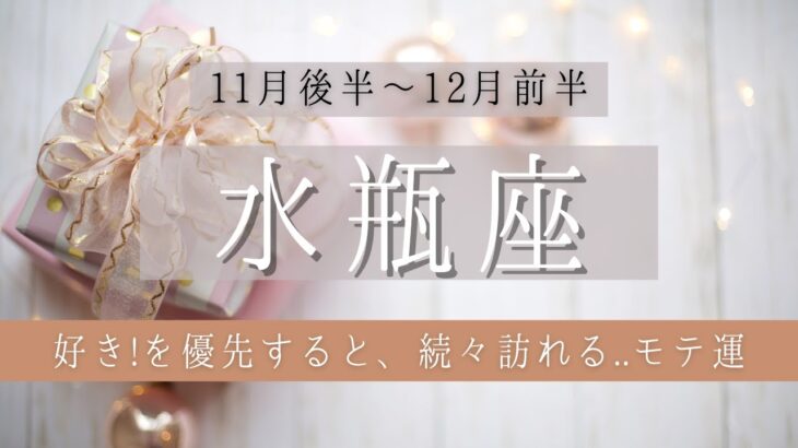 みずがめ座♒2022年11月後半～│全体運・恋愛・仕事・人間関係 テーマ別タロットリーディング