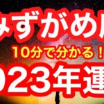 2023年の運勢🪷みずがめ座　嘘でしょ…？まさかの大大大チャンス年！！！頑張ってきたご褒美を受け取ってください。安心と豊かさを手に入れる一年(仕事・お金・人間関係)