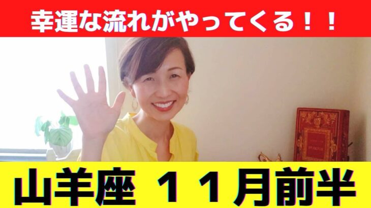 山羊座♑１１月前半運勢🌸覚悟しましょう！！運命が大きく動き出す！！