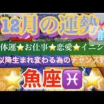 魚座♓️さん⭐️12月前半の運勢🔮来年以降生まれ変わる為のチャンス到来‼️タロット占い⭐️