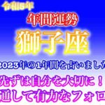 【2023年・令和5年・♌️獅子座・しし座】🔮タロット占い・年末特別企画・星座別年間運勢・仕事・金運・恋愛・人間関係・健康・総合占い✨⚠️概要欄ご覧下さいませ❤️