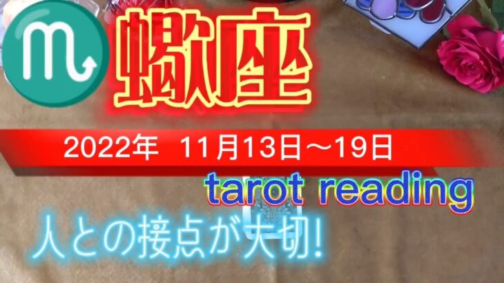 🔯週間運勢【♏蠍座】2022年11月13日〜19日✨コミュニケーション重視で💖忖度なしリーディング🙋