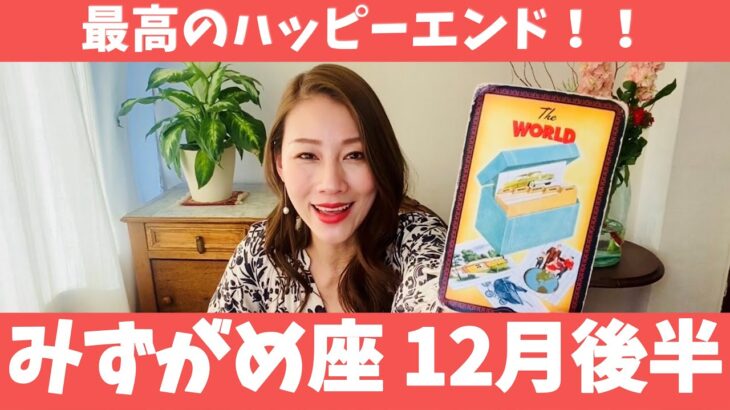 みずがめ座♒️12月後半🔮最高のハッピーエンド！！この１年の集大成！