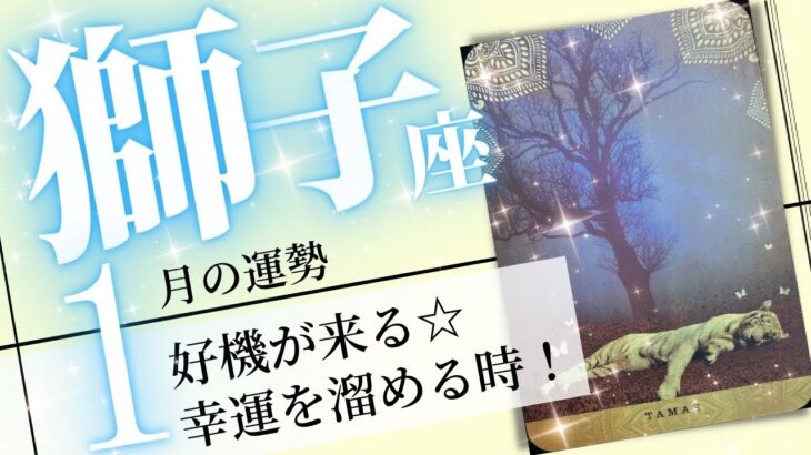 獅子座♌️2023年1月の運勢🌈幸運チャージ✨神社でパワーをもらうと吉💖癒しと気付きのタロット占い🔮