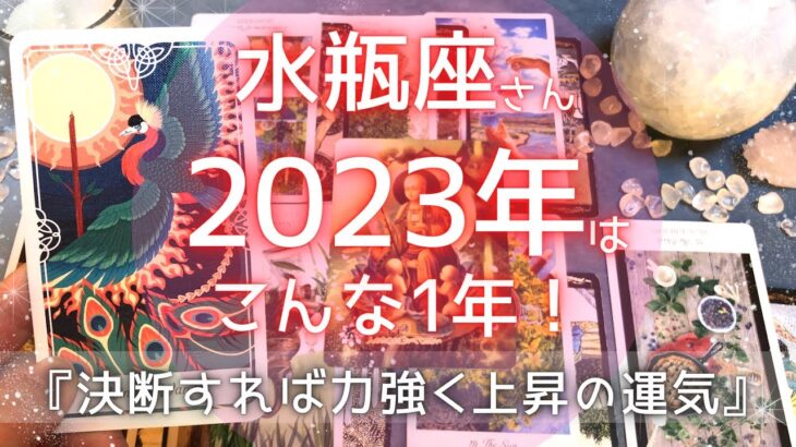 2023年水瓶座さん♒️の運勢✨年間・上半期・下半期・仕事運・金運・対人運・愛情面徹底分析！