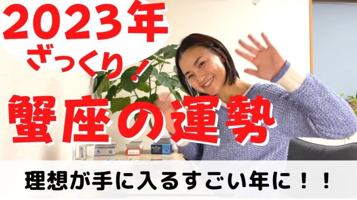 【蟹座】理想が叶う！自信を持っていきましょう！｜癒しの占いで 2023年振り返りとざっくりと2023年の運勢をみる