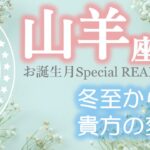 山羊座♑お誕生月Special READING★冬至からの貴方の変化