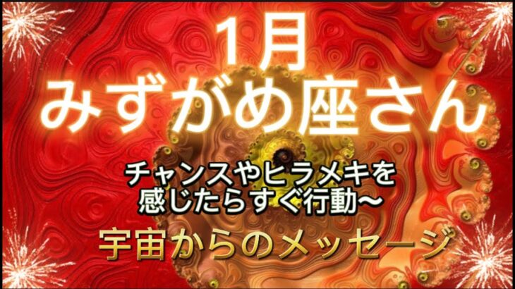 みずがめ座さん⭐️1月⭐️ “  チャンスやひらめきを感じたらすぐ行動〜”⭐️宇宙からのメッセージ⭐️シリアン・スターシード・タロット⭐️Aquarius ♒️