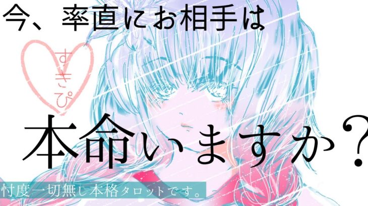 お相手は本命いますか？【恋愛✴︎辛口】忖度一切無し、タロット本格リーディング、片想い