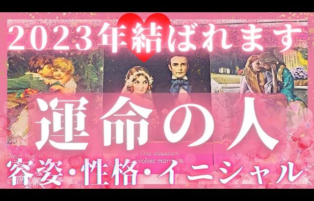 2023年あなたと結ばれる運命の人😍見た目、性格の特徴･イニシャル･状況❣️恋愛タロット占いオラクルカードリーディング