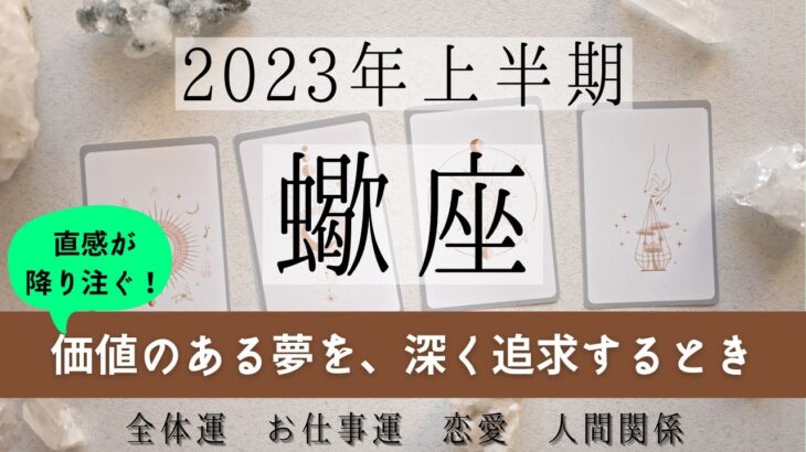 さそり座♏2023年上半期│全体運・仕事・恋愛・人間関係✨テーマ別タロットリーディング