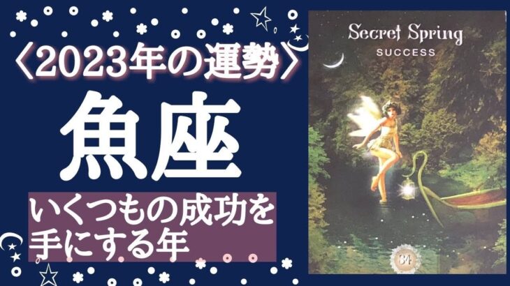 【魚座♓️さんの※2023年（ざっくり）※】【いくつもの成功を手にする年！ポイントは人との繋がり🐲】