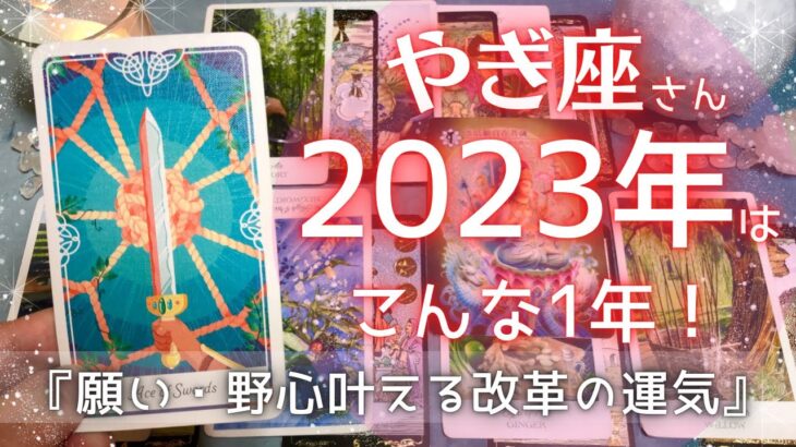 2023年やぎ座さん♑️の運勢✨年間・上半期・下半期・仕事運・金運・対人運・愛情面徹底分析！