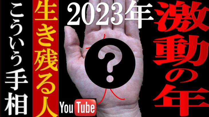 【手相】⚠️変化しない人が生き残る！2023年激動の年に飛躍する人の手相TOP３