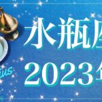 【みずがめ座】2023年運勢（年間保存版）♒️かなり大きめの変化あり、膿を出し切りハッピーエンドを迎える年、繁栄への道が始まる