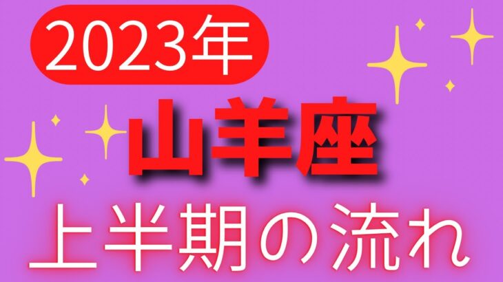 山羊座2023年の上半期の流れ✨💫