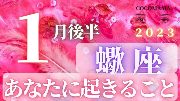 蠍座♏️【１月後半あなたに起きること】２０２３　ココママの個人鑑定級タロット占い🔮