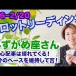 ♒️みずがめ座さんへ【2/6~2/20 Tarotリーディング】心配事は晴れてくる！自分のペースを維持して吉！