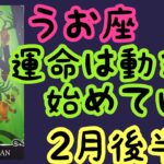 【2月後半の運勢】うお座　運命は動き始めている！超細密✨怖いほど当たるかも知れない😇#星座別#タロットリーディング#うお座