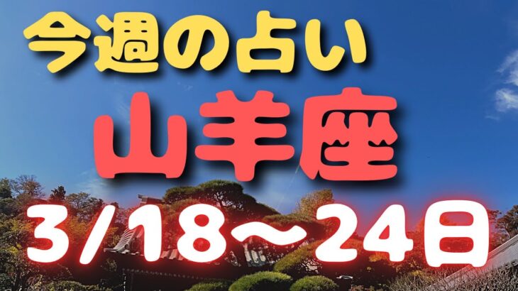 山羊座♑️今週占い⭐️自分が喜ぶことをしてね✨✨